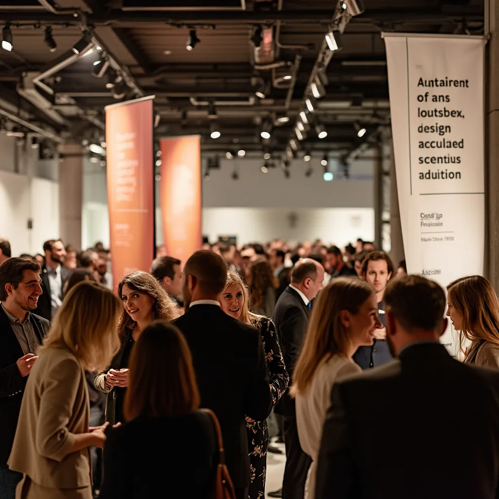 Evento de networking com profissionais de design
